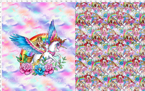 CATALOG - PREORDER R99 - Power Princess - Toddler Blanket Topper - Unicorn