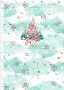 CATALOG - PREORDER - Advent Christmas Collection - Panel - Blue - Mouse - CHILD