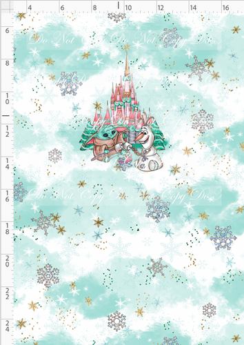 CATALOG - PREORDER - Advent Christmas Collection - Panel - Blue - Camp Fire - CHILD