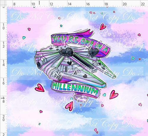 Retail - Valentine Star Doodles - Panel - Pink - Millenium - ADULT
