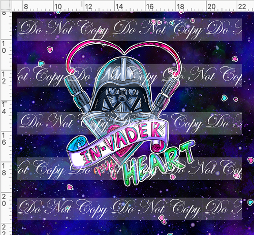 Retail - Valentine Star Doodles - Panel - Dark - Vader - ADULT