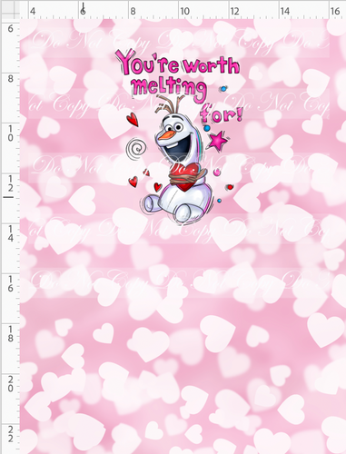 CATALOG - PREORDER R103 - Valentine Mouse Doodles - Panel - Snowman - CHILD