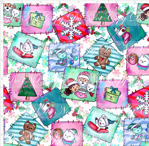 CATALOG - PREORDER - Catabulous Christmas - Quilt - White - SMALL SCALE