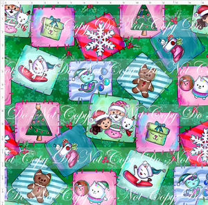 CATALOG - PREORDER - Catabulous Christmas - Quilt - Green - LARGE SCALE
