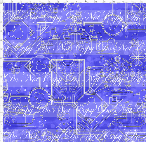 PREORDER - 100 Years of Wonder - Outlines - Blue Purple - LARGE SCALE