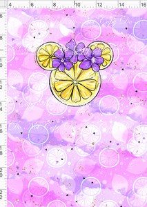 CATALOG -PREORDER R113 - Violet Lemonade - Panel - Lemon Head - Pink - CHILD