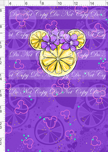 CATALOG -PREORDER R113 - Violet Lemonade - Panel - Lemon Head - Purple - CHILD