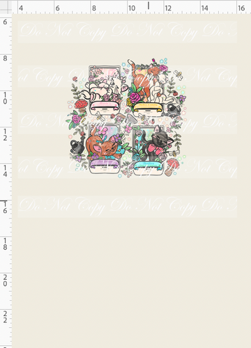 CATALOG - PREORDER R113 - Garden Seed Packets - Cats - Panel - Off White - CHILD