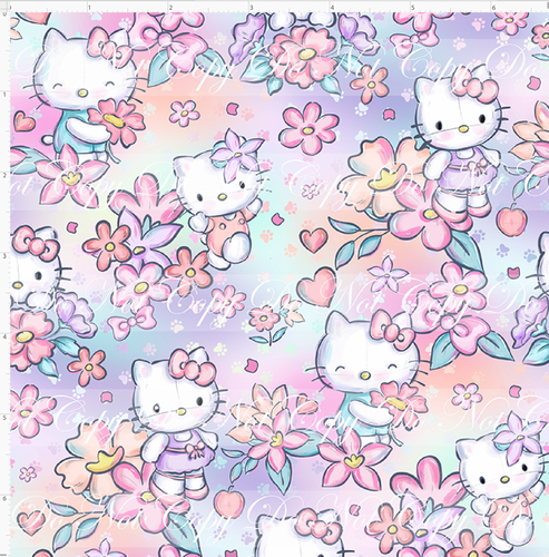 CATALOG - PREORDER R113 - Kitty Floral - Main - Colorful - SMALL SCALE