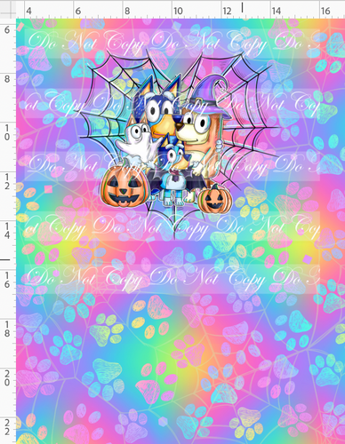CATALOG - PREORDER R117 - Halloween Heelers - Panel - Family - Colorful - CHILD