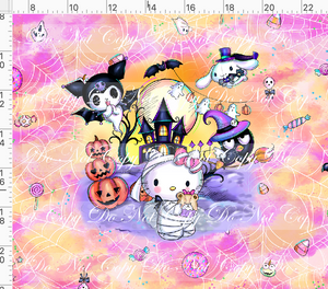 CATALOG - PREORDER R117 - Halloween Kitty and Friends - Panel - Kitty Mummy - Colorful - ADULT