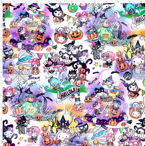 CATALOG - PREORDER R117 - Halloween Kitty and Friends - Main - White - REGULAR SCALE