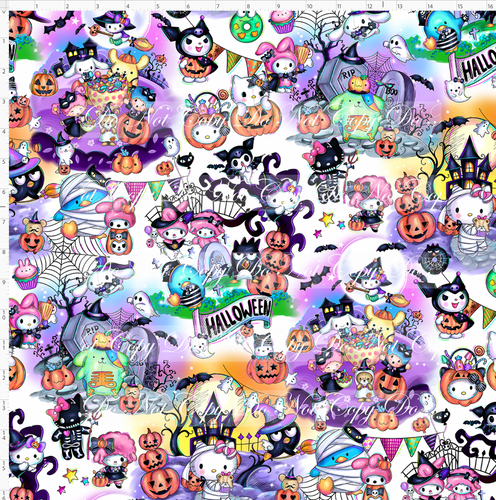 CATALOG - PREORDER R117 - Halloween Kitty and Friends - Main - White - LARGE SCALE
