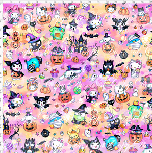 CATALOG - PREORDER R117 - Halloween Kitty and Friends - Tossed - Colorful - LARGE SCALE