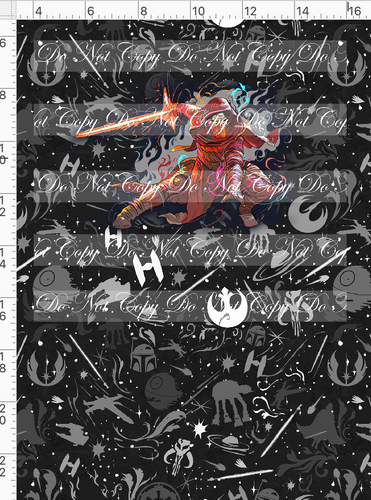 CATALOG - PREORDER R117 - Artistic Wars - Panel - Fighter - Black and White - CHILD
