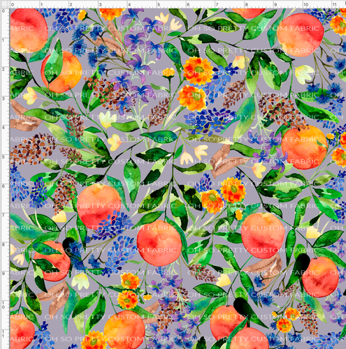 PREORDER - Fabulous Florals - Peaches - Blue