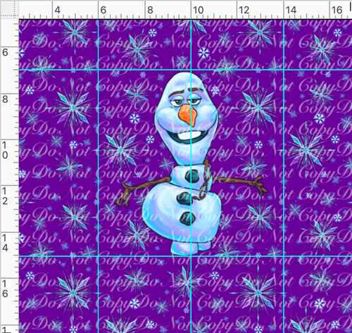 Retail - Ice Adventures - Snowman - Panel - Purple - Child