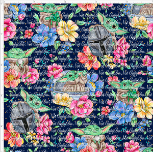 CATALOG PREORDER R38 - Flower Child - Tossed - Navy - Small Scale