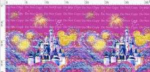 CATALOG - PREORDER R41 - Starry Castle - Double Border - Pink