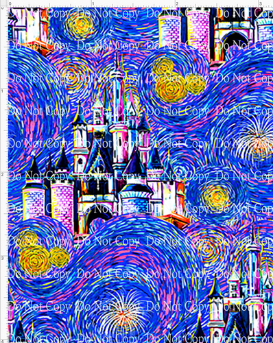 CATALOG - PREORDER R41 - Starry Castle - Main - Royal Blue - SMALL SCALE