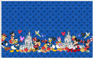 Retail - Mouse Upon A Time - Blue Border Print