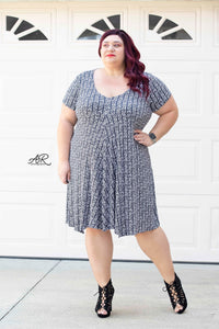 CATALOG - PREORDER  R117 - Monochrome NBC - Swirl Stripes - Black - REGULAR SCALE