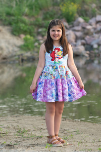PREORDER - Mermaid Princesses - Scales - Pink Blue Green and Glitter