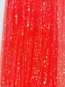 Ready to Ship - Iridescent - Splatter - Tulle - Strawberry