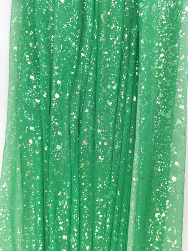 Ready to Ship - Iridescent - Splatter - Tulle - Lime