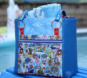 PREORDER R138 - Magical Voyages Bag Makers Roll - SMALL SCALE - Light Blue