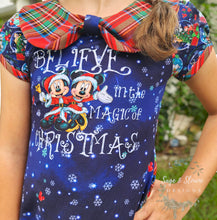 CATALOG - PREORDER - Christmas Globes - Panel - Believe - Navy - CHILD