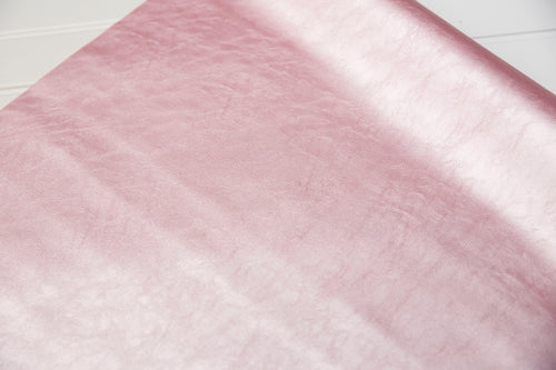 PREORDER - Crumpled Shimmer Vinyl - Ballerina Pink