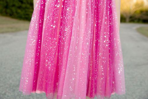 Retail - Splatter - Tulle - Glamour Girl Pink Ombre