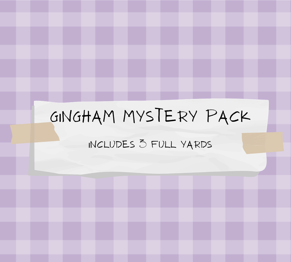 Gingham-Mystery Pack- Includes 3 Full yards