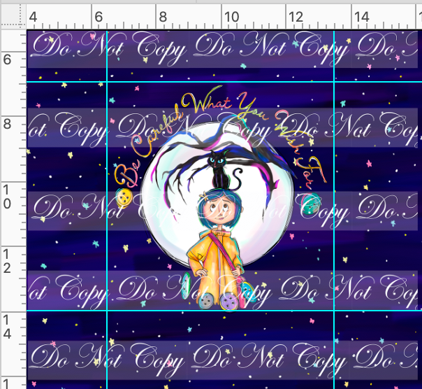 CATALOG - PREORDER R44 - Button Eyes  - Panel - Be Careful - CHILD