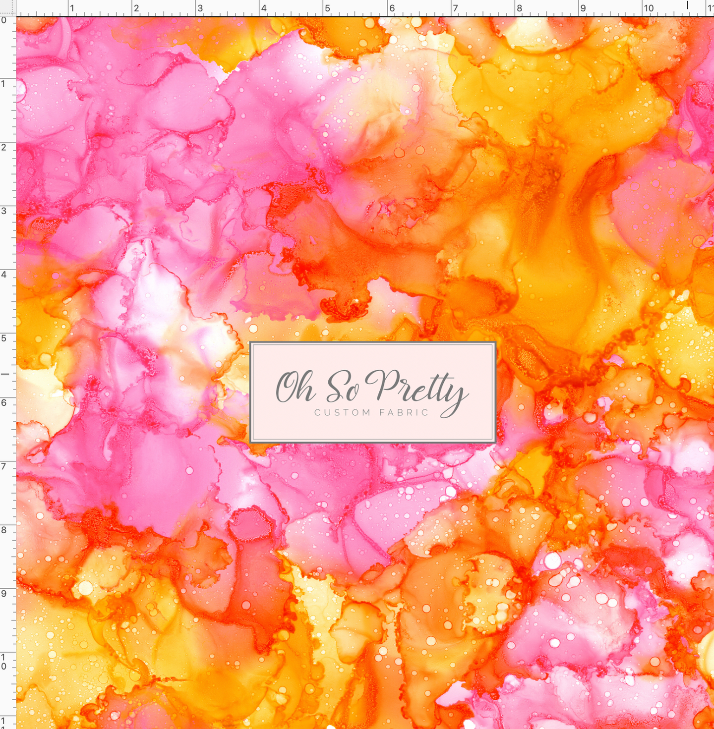 Alcohol Ink - Pink Orange- Vinyl