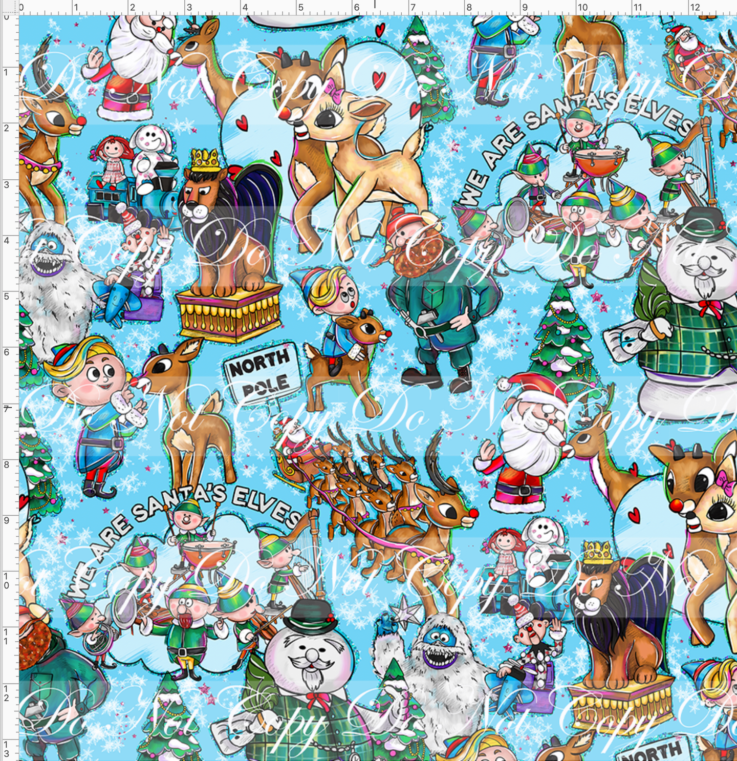 CATALOG - PREORDER - Red Nose Reindeer - Main - Blue - LARGE SCALE