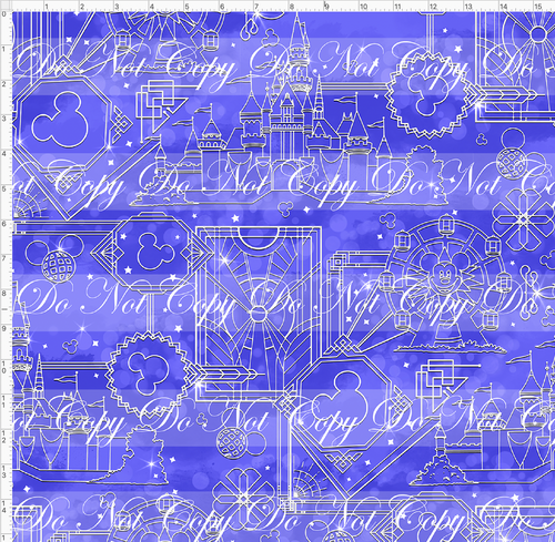 Retail - 100 Years of Wonder - Outlines - Blue Purple - LARGE SCALE