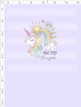 Retail-  NON EXCLUSIVE - Rainbow Unicorn - Panel - Purple - CHILD