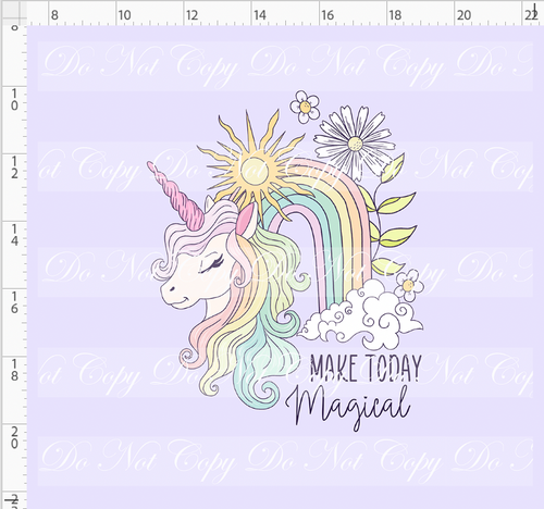 Retail - NON EXCLUSIVE - Rainbow Unicorn - Panel - Purple - ADULT