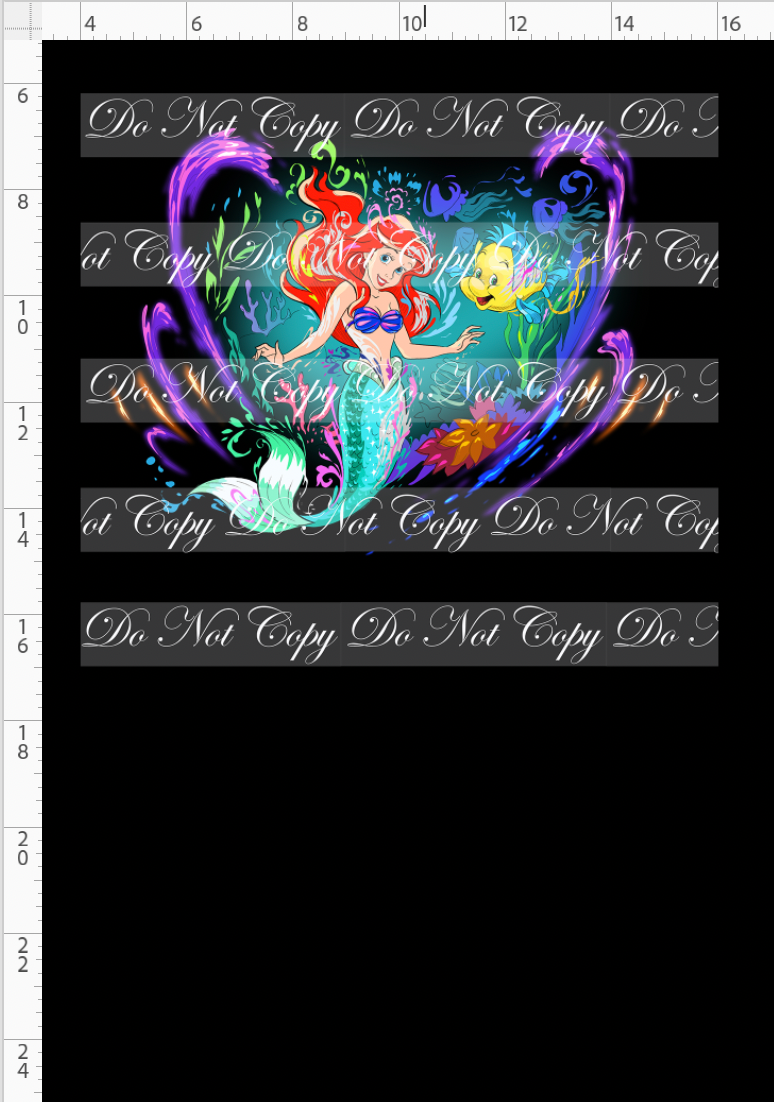 Retail - World of Color - Panel - Mermaid - Black - CHILD