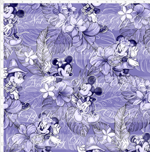 Retail - Aulani - Floral Monotone Characters - Purple - LARGE SCALE