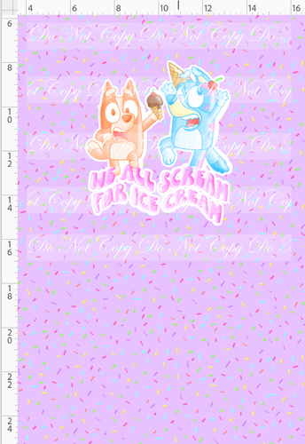 Retail - Ice Cream Heelers - Panel - Purple - Sprinkles - CHILD