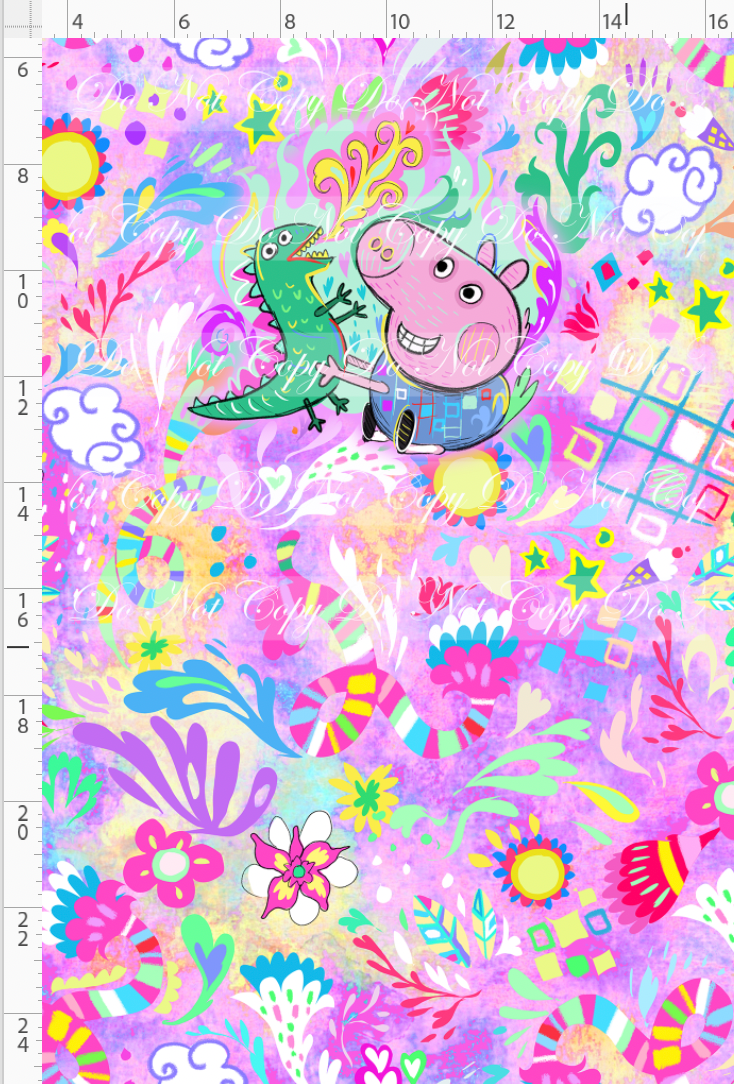 Retail - Artistic Pig - Panel - Brother - Pink - CHILD