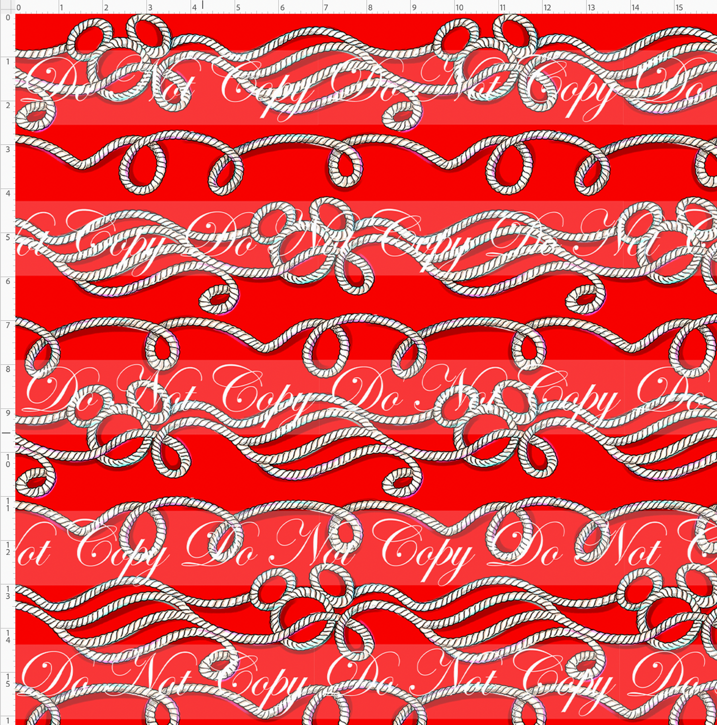 Retail - Set Sail - Ropes - Red - LARGE SCALE