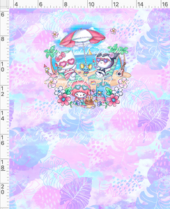 Retail - Summer Sanrio - Panel - Pastel Leaves - CHILD