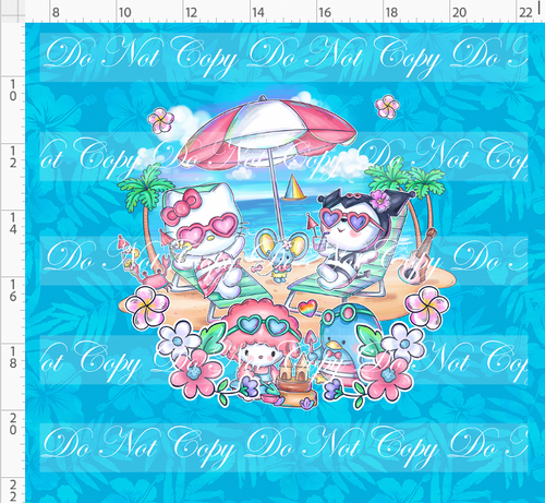 Retail - Summer Sanrio - Panel - Blue - ADULT