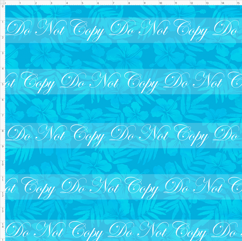 Retail - Summer Sanrio - Background - Blue Leaves