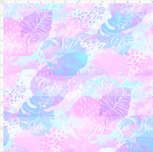 Retail - Summer Sanrio - Background - Pastel Leaves