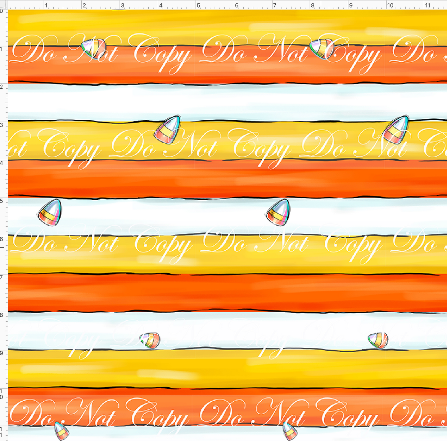 Retail - Candy Corn Friends - Stripes - With Candy - 1 inch